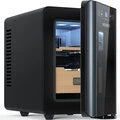 8L Electric Cigar Humidor, Quiet Heating & Cooling, Spanish Cedar Shelves, Drawer & Hygrometer