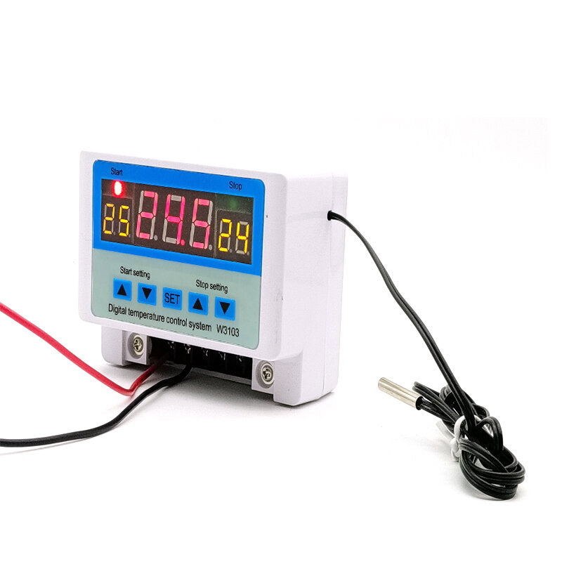 Digital Thermostat High Power 30A Automatic Adjustable Temperature Controller Switch 12V24V220V