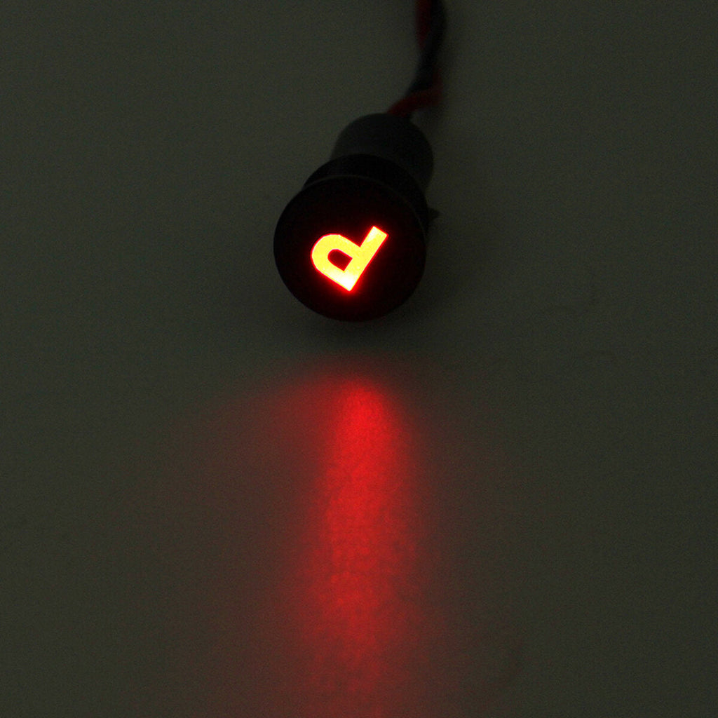 12V 16mm Metal LED Dash Panel Warning Pilot Light Indicator Lamp Boat