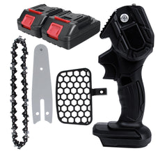 4 Inch Mini Cordless Electric Chain Saw Wood Cutter One-Hand Saws Woodworking Tool