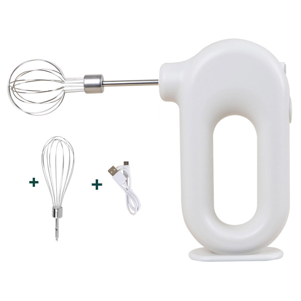 20W Wireless Electric Whisk Blender Portable Four-speed USB Charging Handheld Mixer