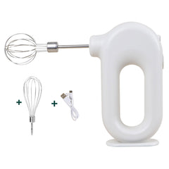 20W Wireless Electric Whisk Blender Portable Four-speed USB Charging Handheld Mixer