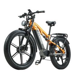 48V 20Ah 2*1000W Recommended Top Speed 25KM/H 26*4.0 Inch Electric Bike 40-90KM Max Range Max Load 200KG