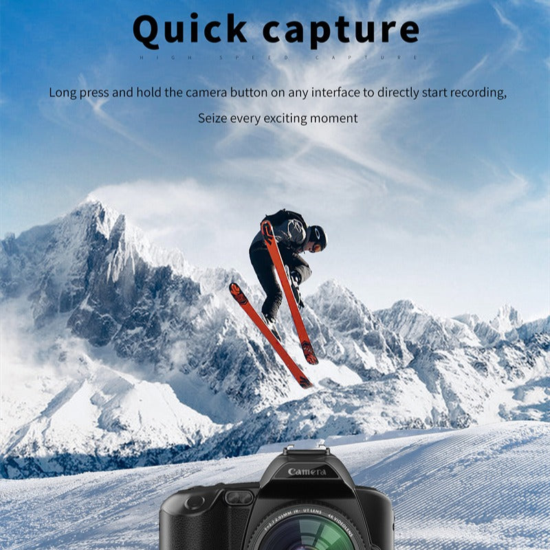 6400MP HD WiFi 4K Dual Lens Camcorder, 3" IPS Display, 16X Zoom, DSLR for YouTube Streaming & Vlogging