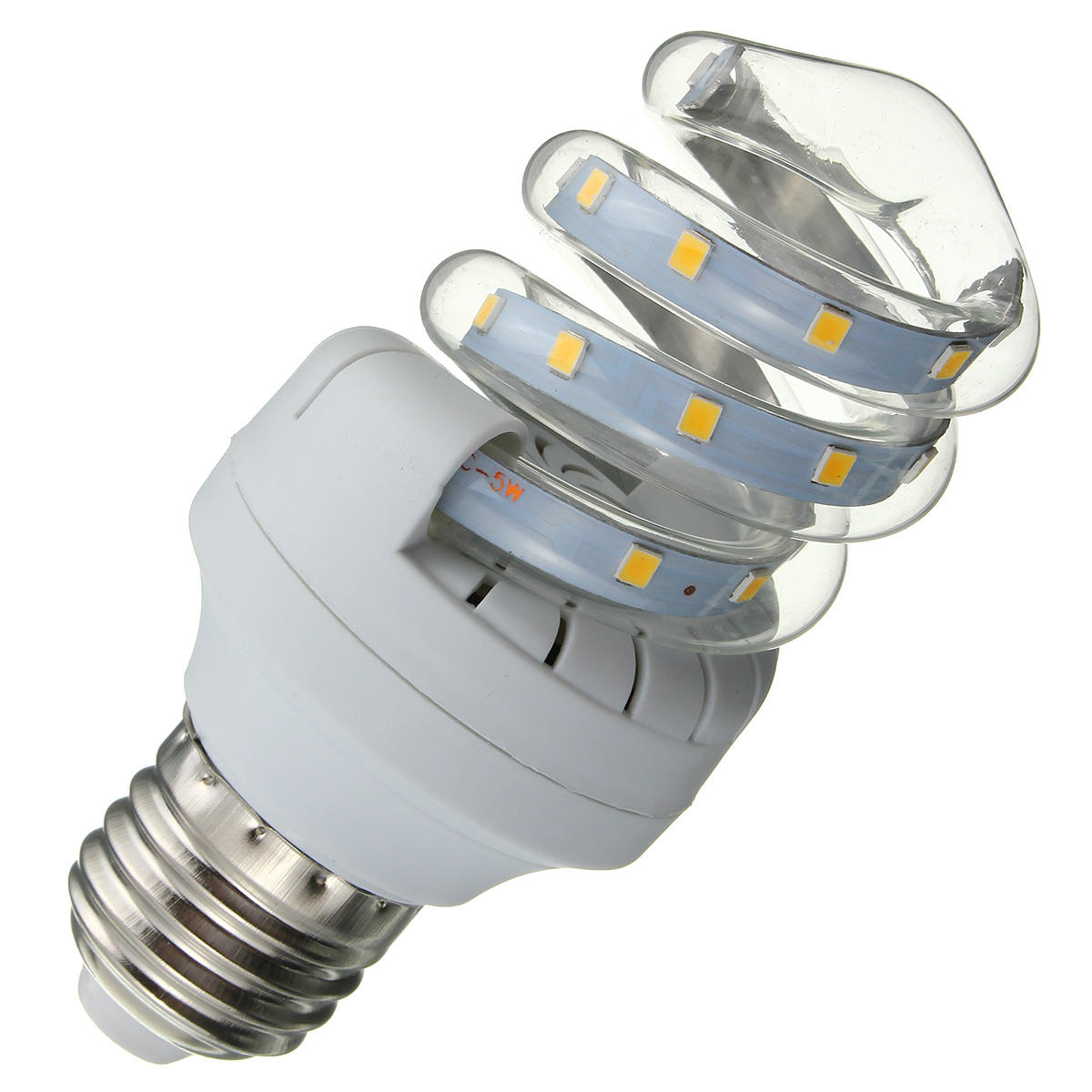 Spiral Style E27 5W-30W LED Ultra Bright Energy Saving Warm White Light Bulb AC86-245V