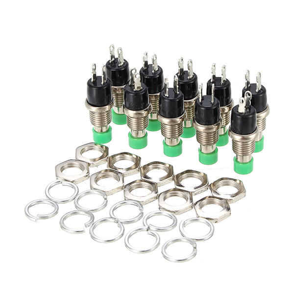 250V 1A 7mm Self-reset Switch NC Push Button Round 10pcs