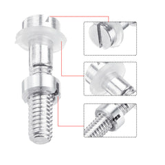 Aluminum Screw For Turntable Headshell Cartridge Mounting Pure Silver Part