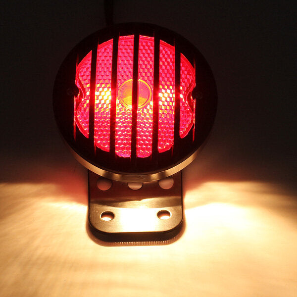 12V Motorcycle Brake Rear Tail Light Plate License Lamp For Sportster Chopper
