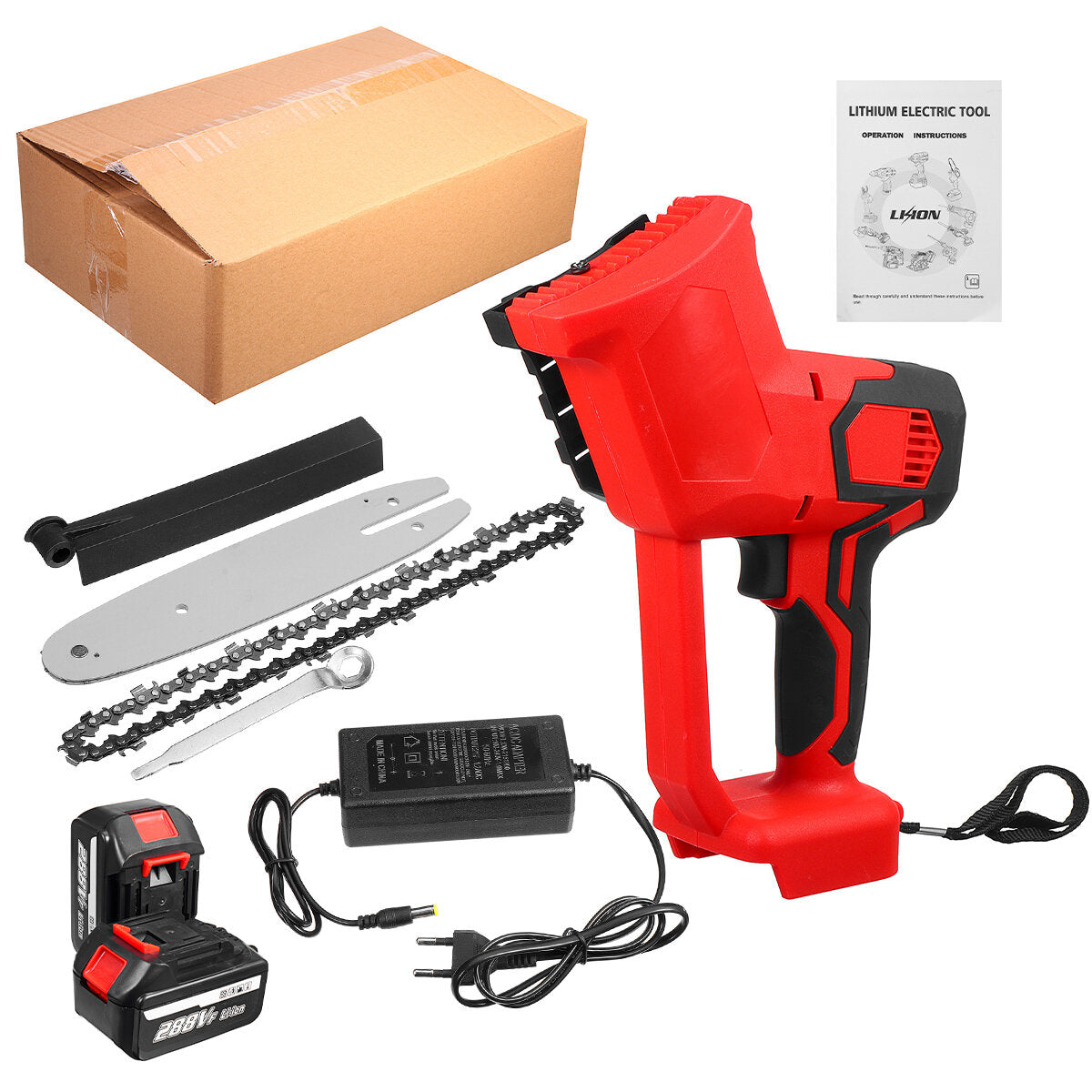 8 Inch Cordless Electric Chain Saw Brushless Motor Power Tools Chainsaw