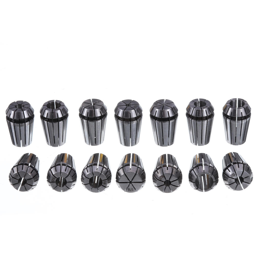 14pcs ER20 Spring Collet Set 1/8-1/2 Inch Chuck Collet for CNC Milling Lathe Tool