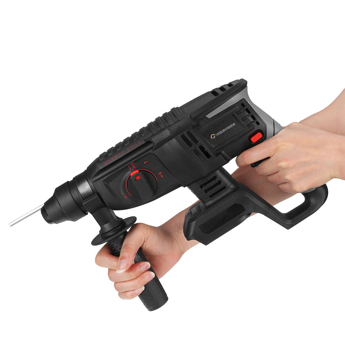 12000rpm 1350W Brushless Rechargable Electric Hammer Drill Heavy Duty Impact Drill Metal Wood Plastic Drilling Tool For Makita 18V Battery