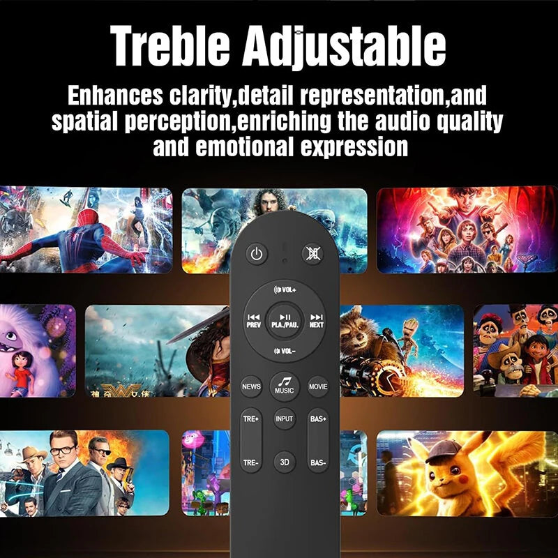 Dolby Atmos Soundbar 380W 5.1CH Soundbar with 5.25'' Subwoofer 2 Rear Speakers Wired Surround Sound System eARC ARC Optical Connection Compact bluetooth Speaker Soundbar