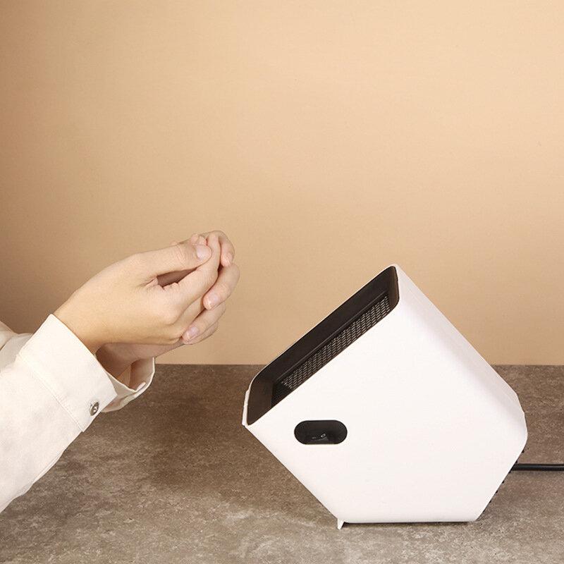 500W Portable Mini PTC Ceramic Heater - 50° Angle Warm Air Blower for Home/Office