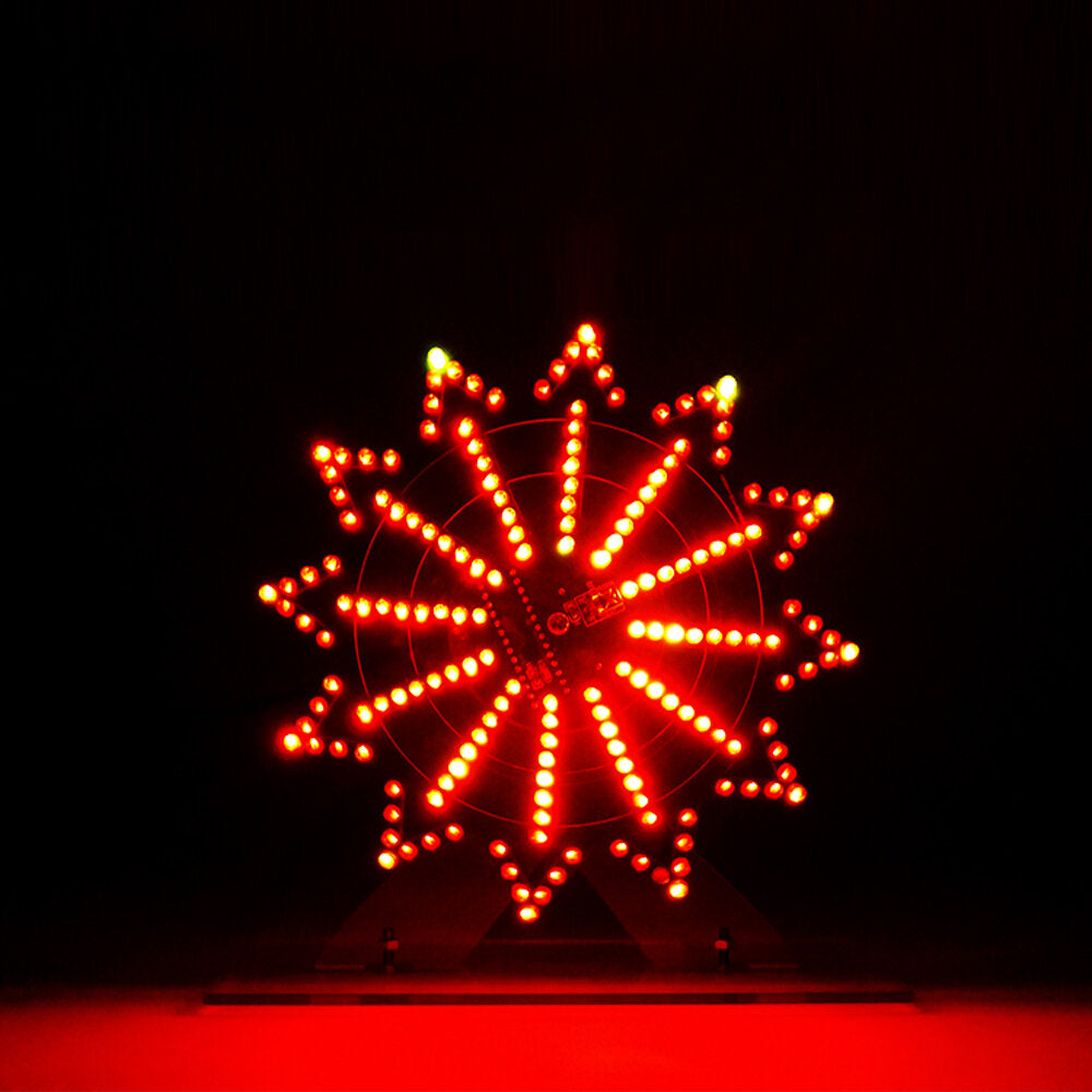 DIY Colorful LED Automatic Rotating Ferris Wheel Kit Electronic Components Diy Music Spectrum Production Kit
