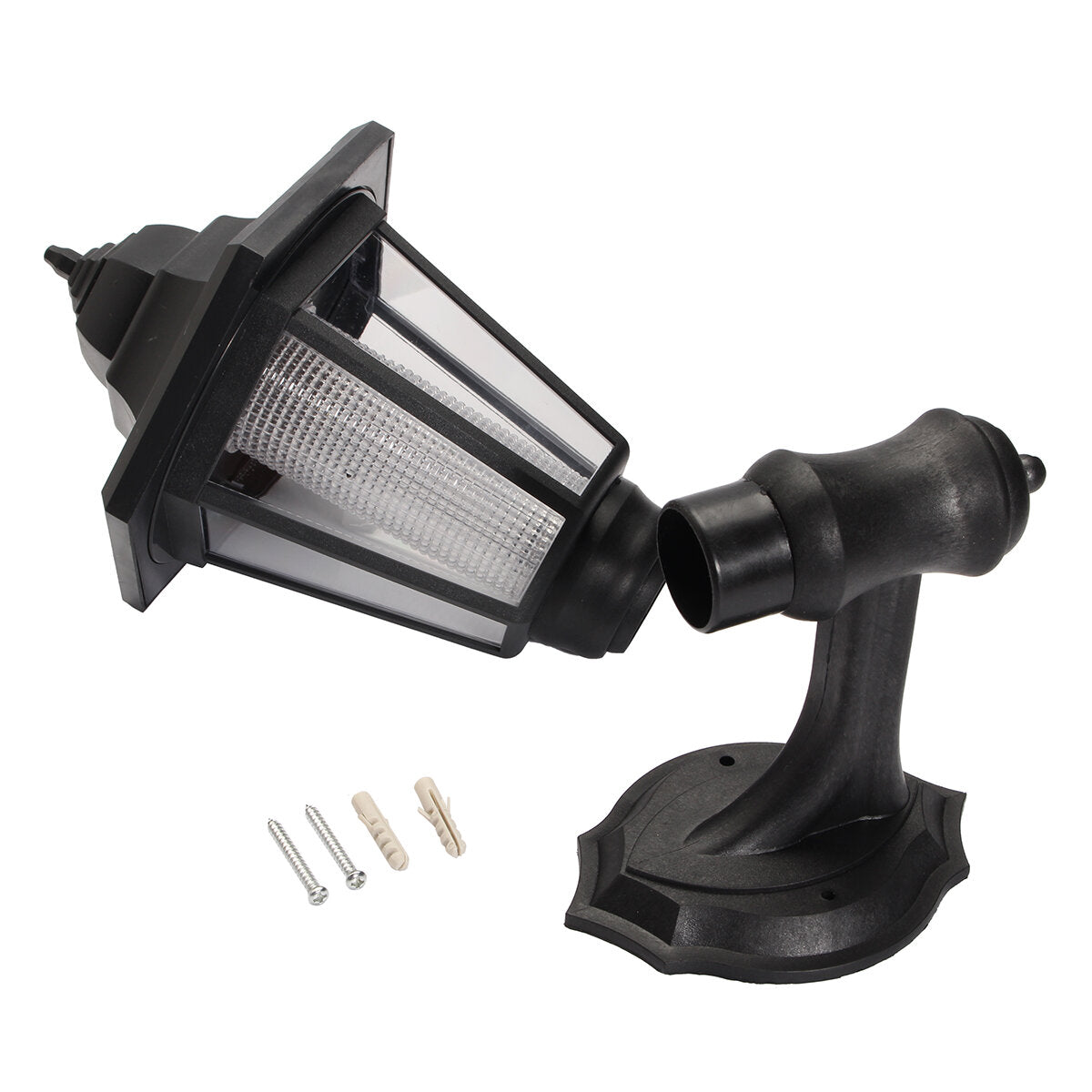 Outdoor Solar Powered Hexagon Shape Wall-Mount LED Lantern Light Garden Lawn Waterproof Wall Lamp