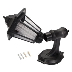 Outdoor Solar Powered Hexagon Shape Wall-Mount LED Lantern Light Garden Lawn Waterproof Wall Lamp
