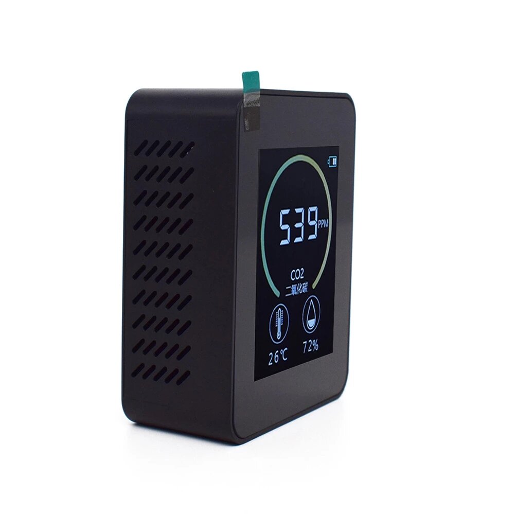 Household Air Quality Detector CO2 Meter Multifunctional C02 Temperature Humidity Tester LCD Display with Backlight