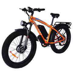 Electric Bike, 48V 25Ah Battery, 1200W*2 Dual Motors, 26 Inch Fat Snow Tires, Top Speed 25KM/H, 80-150KM Long Range, 150KG Max Load Electric Bicycle