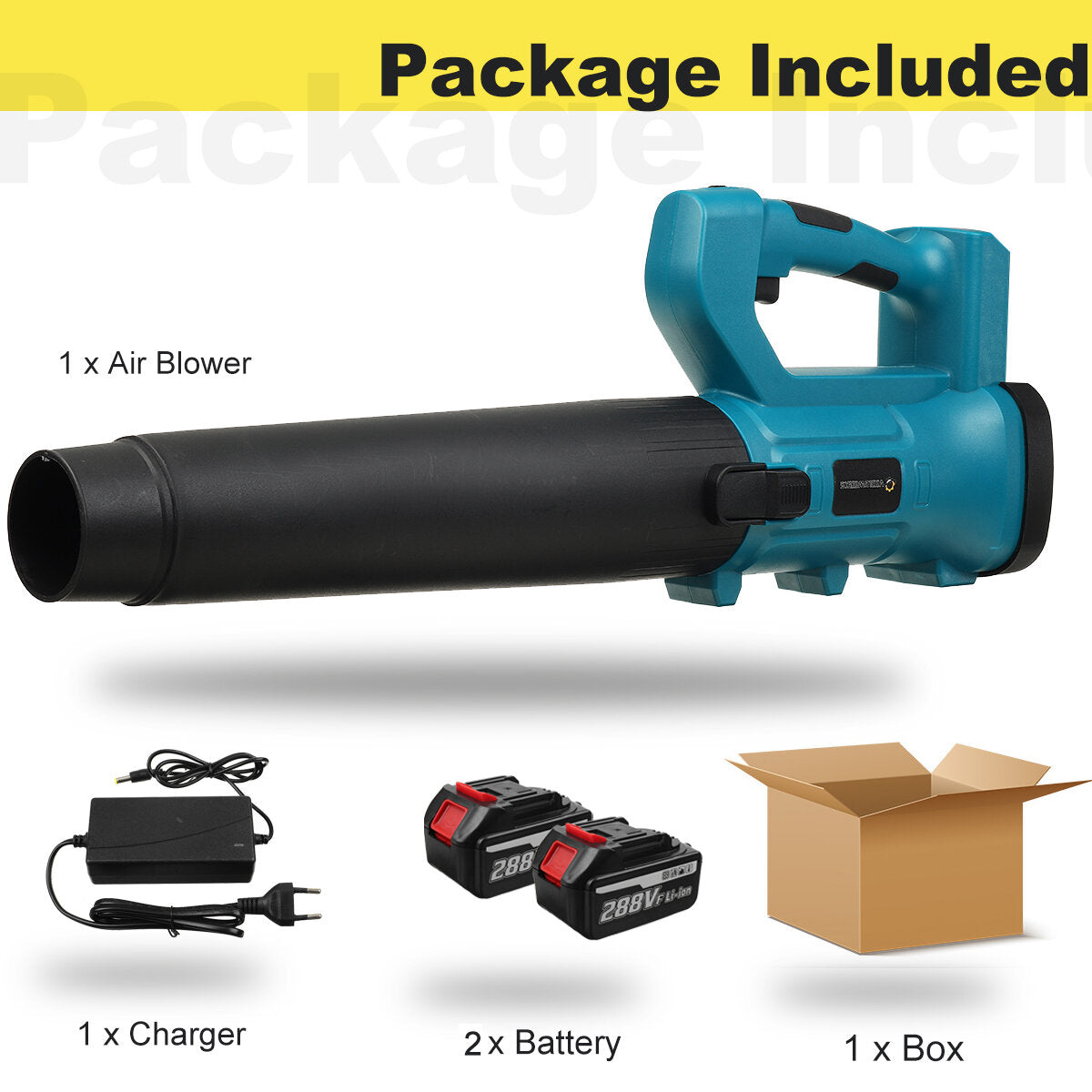 18000RPM Cordless Electric Air Blower Vacuum Cleannig Dust Blowing Dust Collector Leaf Blower
