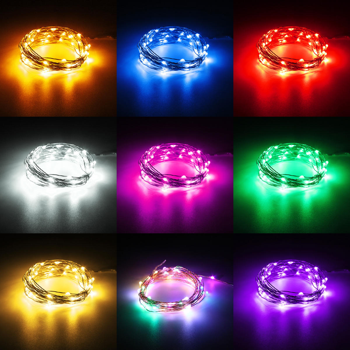 5M 50 LED Copper Wire Christmas Outdoor String Fairy Light DC12V