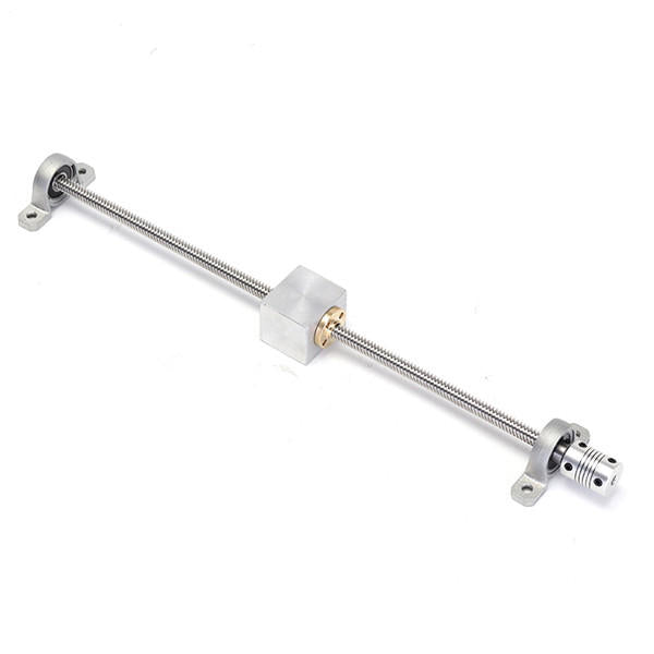 13pcs 400mm CNC Parts Optical Axis Guide Bearing Housings Aluminum Rail Shaft Support Screws Set