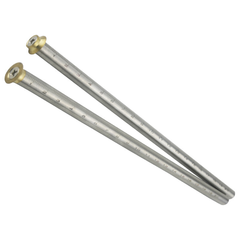 Durable Metal Woodworking Marking Gauge, 200mm, Red, Clear Scale, Dual Calibration, Portable & Accurate Measurement Tool