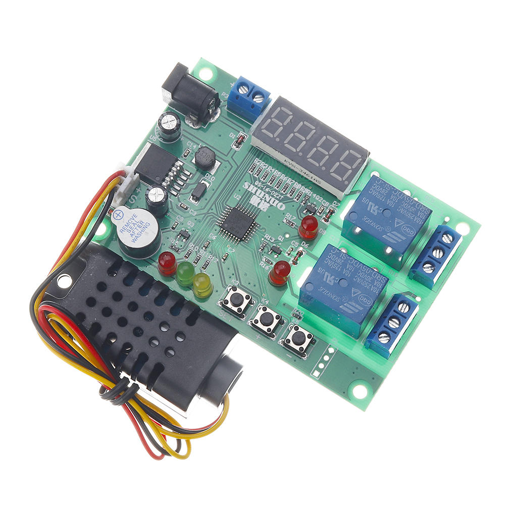 Temperature and Humidity Control Board AM2301 Sensor Module 5V~24V DC 10A Controller