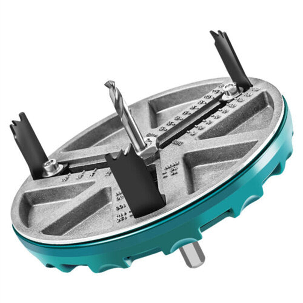 Adjustable Woodworking Hole Driller 45-130mm with Triple Blades for Clean Cuts - Fits 10mm Cordless Drills