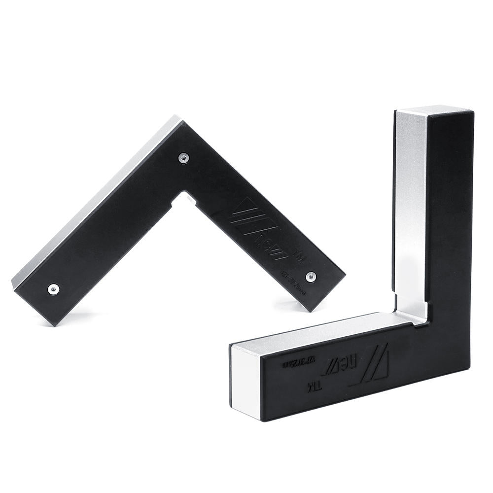 2pcs Aluminum Alloy Right Angle Precision Clamping Squares 127x127mm 90 Degree Machinist Positioning Woodworking Clamping Tool