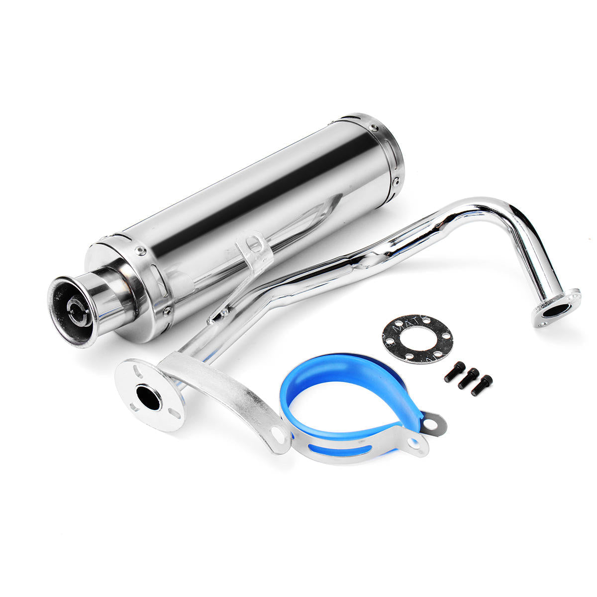 Scooter Performance Exhaust Muffler Stainless Pipe 88*300mm