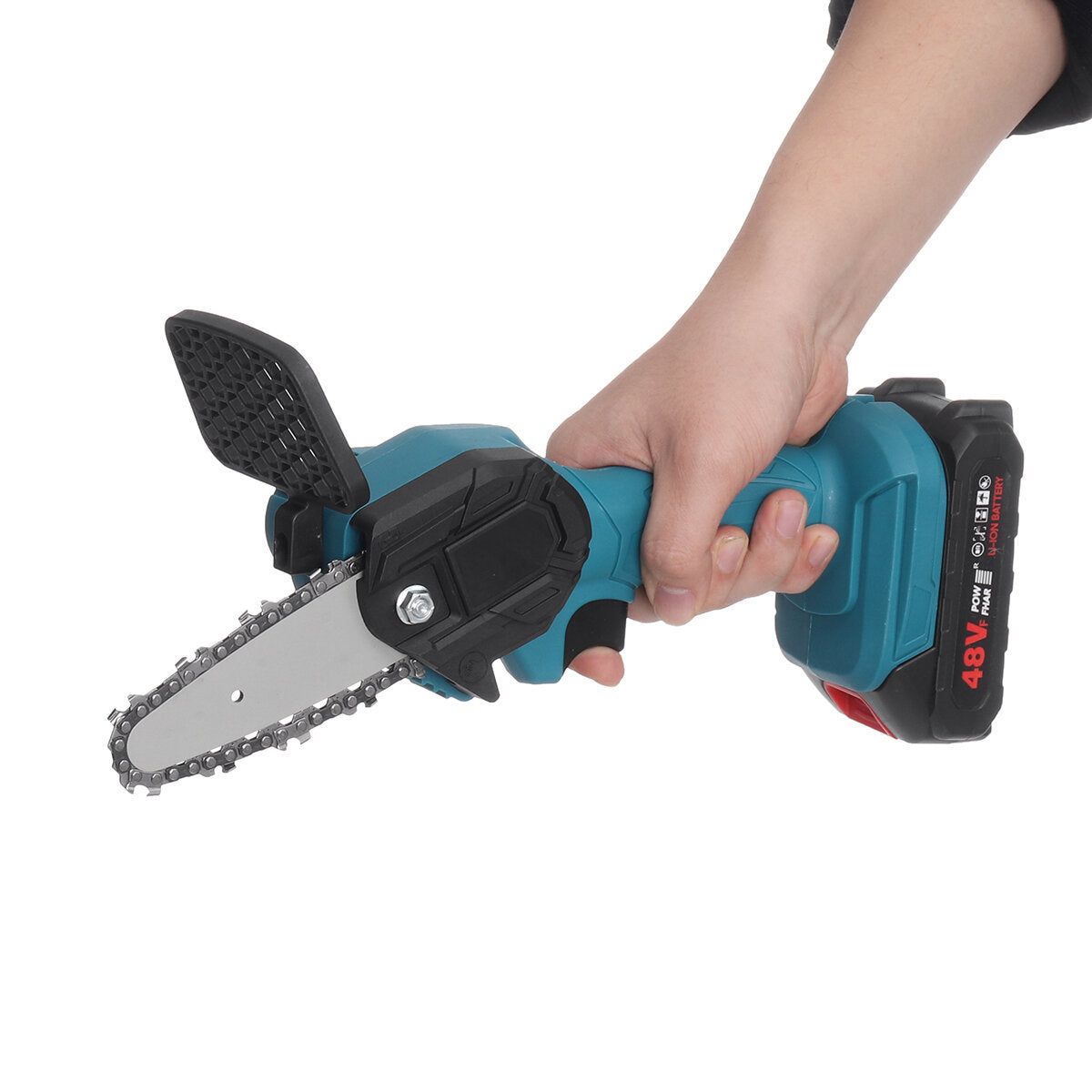 4inch 800W 48VF Electric Chain Saw Portable Handheld Wood Cutter Woodworking Cutting Tool EU Plug