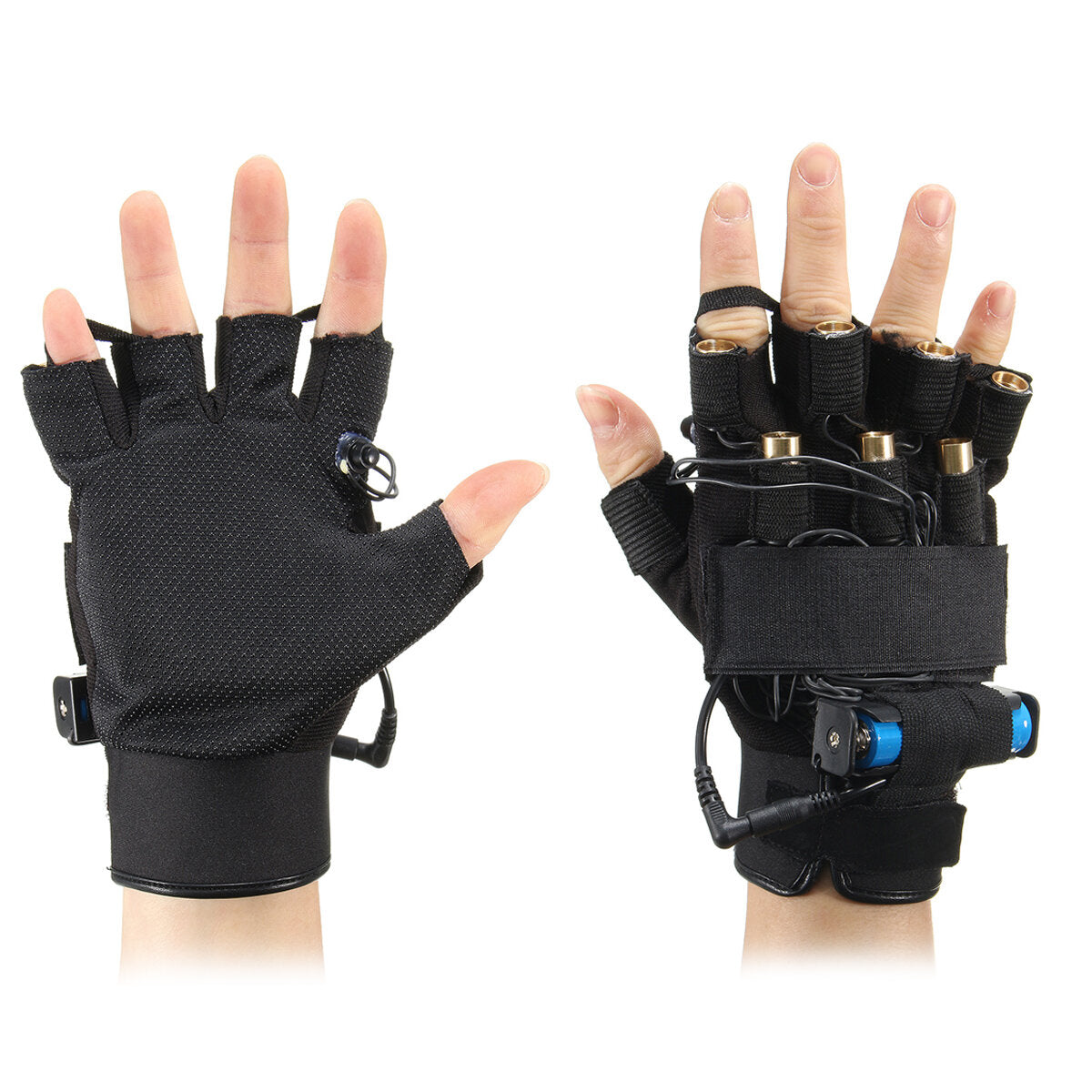 Right Hand 3 Green Light + 2 Purple Light + 2 Red Laser Gloves Stage Performance Gloves