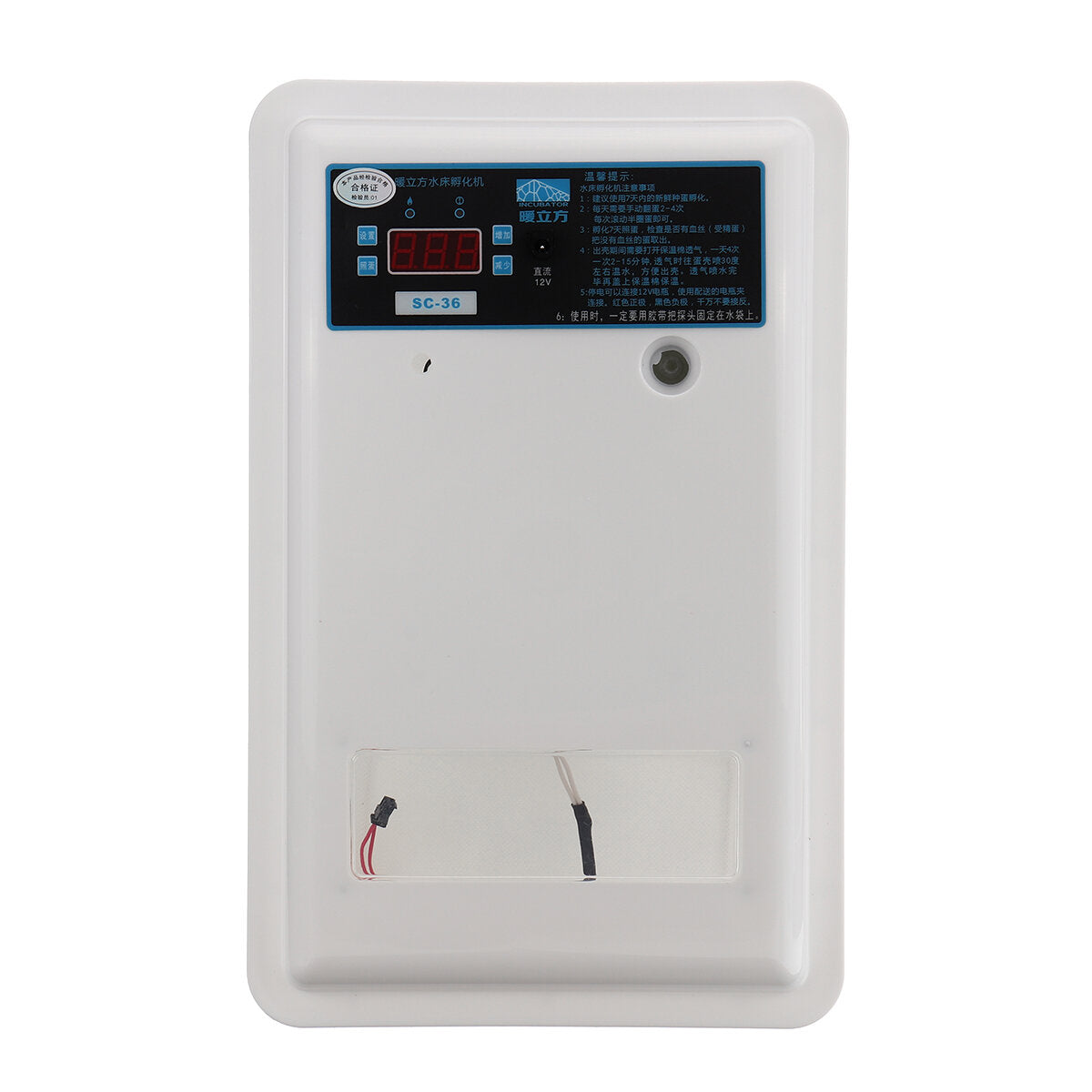 110V/220V 36 Eggs Digital Semi-Automatic Household Chicken Water Bed Incubator