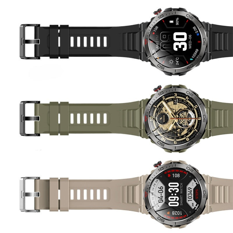 1.43" AMOLED Smart Watch: Heart Rate, Blood Oxygen, Sleep Monitor, Bluetooth Call, Multi-Sport Modes, IP68 Waterproof, Women's Health