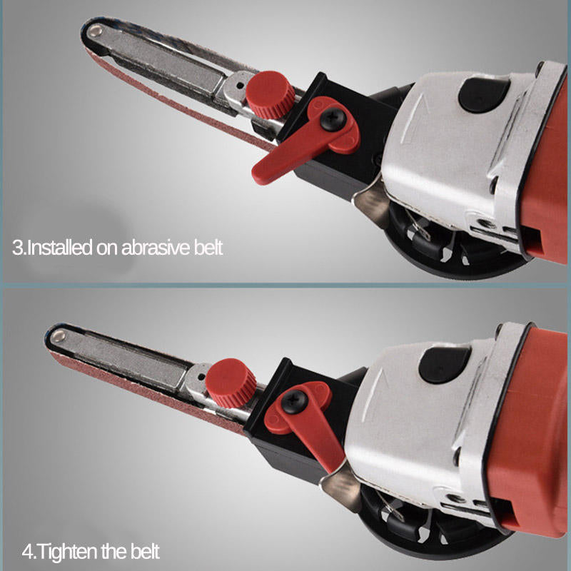 Sander Sanding Belt Adapter For Electric Angle Grinder Abrasive Belt Cutting Grinding