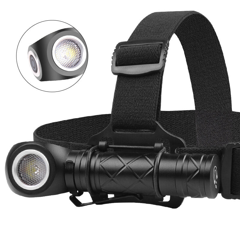 LED Strong Flashlight 800LM Super Bright Portable Torch Headlamp USB Rechargeable Waterproof for Working Hunting Camping