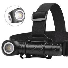 LED Strong Flashlight 800LM Super Bright Portable Torch Headlamp USB Rechargeable Waterproof for Working Hunting Camping