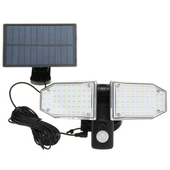 Multifunctional LED Solar Split Wall Light Human Body Sensor Light Outdoor Garden Light