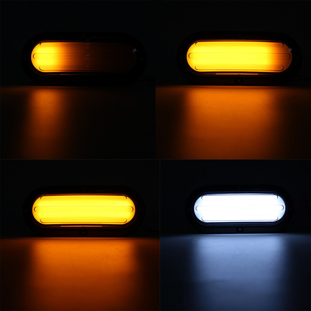 2Pcs 10-30V 74 LED Trailer Truck RV Brake Tail Light Turn Signal Strobe Lamp
