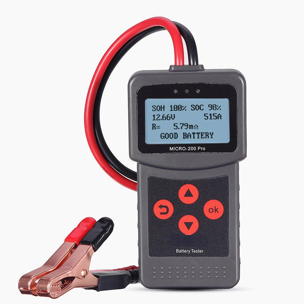 12V Car Motorcycle Battery Tester SAE CCA JIS Digital Battery Analyzer Micro-200Pro