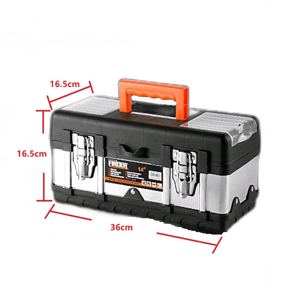 ABS And Stainless Steel Hardware Thickening Large Capacity Multifunctional Electrician Decoration Tool Storage Box