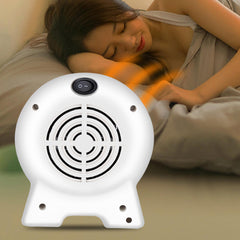 500W Portable Mini Electric Space Heater Wall-Outlet Fan Warmer