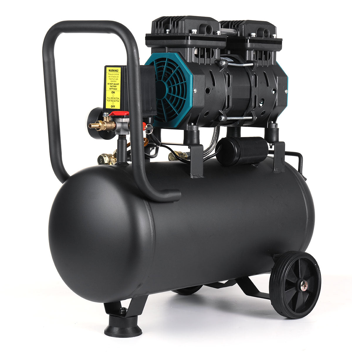 1200H-24 air compressor, oil-free, quiet, low-frequency 230V, 50HZ, 24L, 150W, custom model, high efficiency and low noise