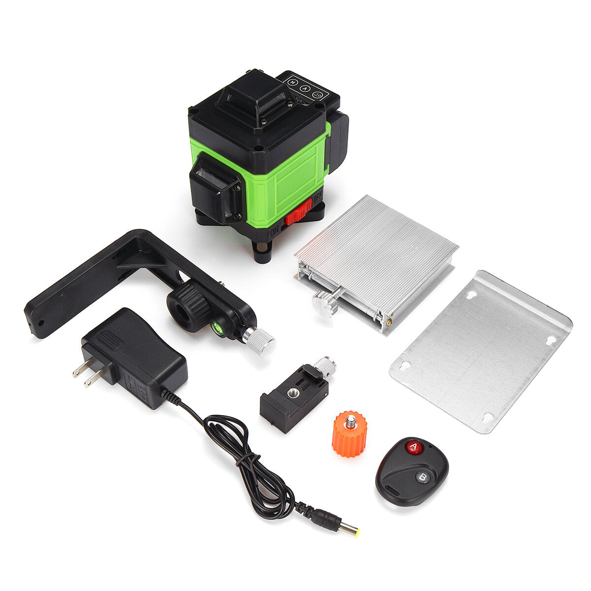 LED Display 3D 360 16 Line Green Light Laser Level Cross Self Leveling Measure Tool