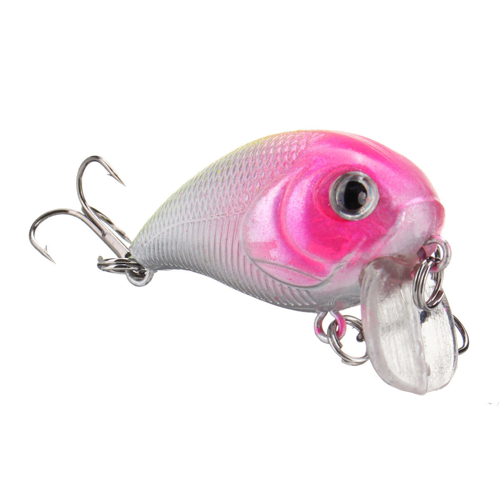 1pc 5cm 8g Wobbler Fat Crankbait Fishing Lure Artificial Bass Hard Bait Fishing Tackle