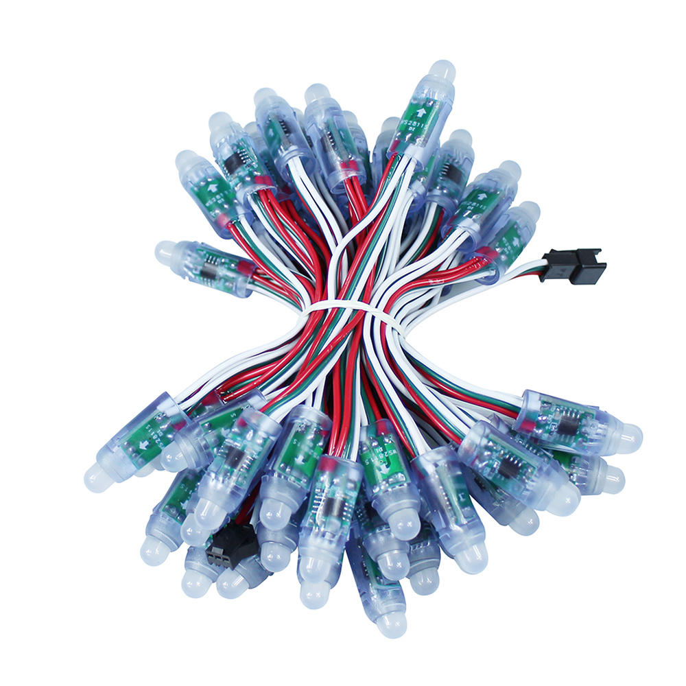 50PCS 15W WS2811 Waterproof Full Color RGB LED Digital Pixel Module LightDC5V/DC12V