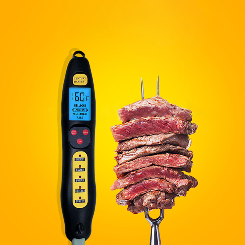 Digital Food Thermometer Electric Wireless Meat Thermometer Kitchen Cooking Thermometer BBQ Stainless Fork Probe