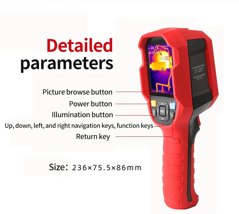 GreenZech Industrial 690 Pro | 256x192 HD Thermal Imaging Camera | Professional Handheld Infrared Diagnostic Imager