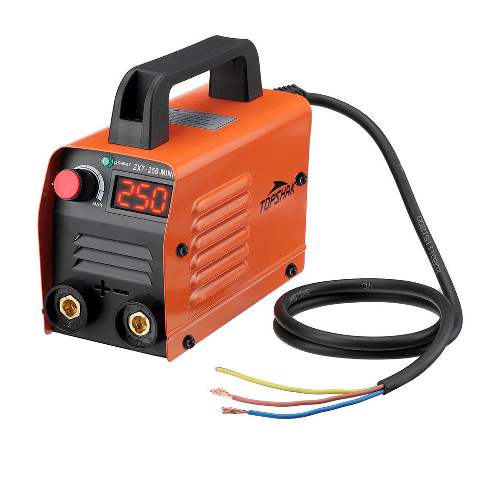 250A 220V Mini Electric Welding Machine Portable Digital Display MMA ARC DC Inverter Plastic Welder Weld Equipment