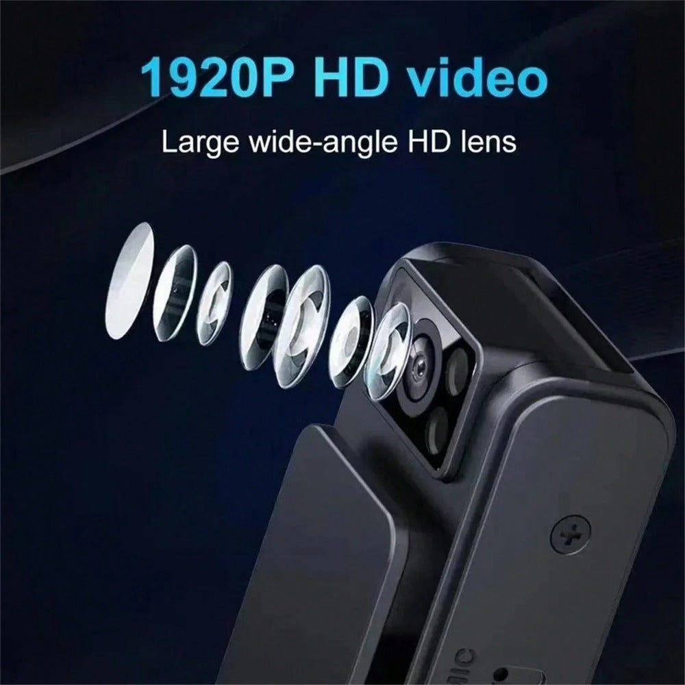 Black 1.3MP USB Action Camera, 1080P Video, 24P Frame Rate, ≤2" Display, Rechargeable, ABS Material